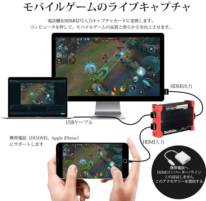 最大66 オフ Basicolor3218 Usb3 0 キャプチャーボード Switch対応 4k60fps Hdmiゲームキャプチャー パススルー Ps5 Ps4 Xbox 任天堂 Switch カメラの録画 実況 配信 Windows Mac Obs Xsplit Twitch Youtube対応 電源不要 Fucoa Cl