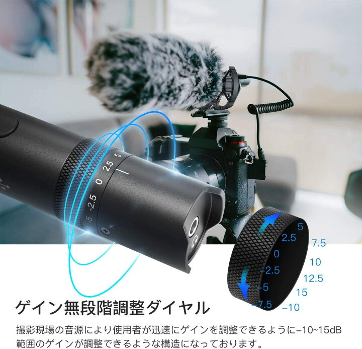 楽天市場】SYNCO-D30-コンデンサーマイク-ガンマイク-外付けマイク 
