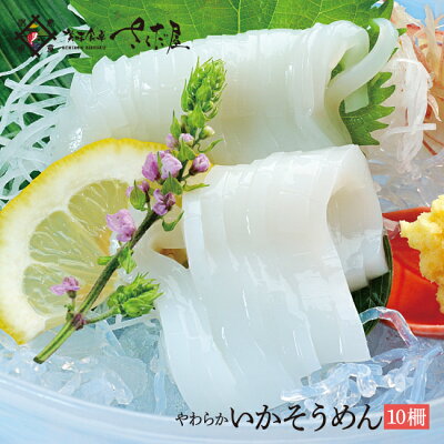 青森県産イカそうめん10柵300〜350g【冷凍便】