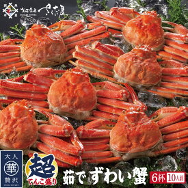 茹でズワイガニ 6杯 約10人前【冷凍便】 美味しい贈物 お中元