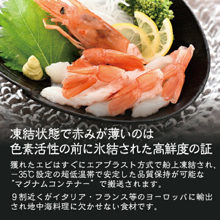楽天市場 海鮮 qセット バーベキューセット 天然アルゼンチン 赤エビ 特大サイズ 10尾 生食可 冷凍便 美味食卓さくだ屋