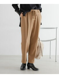 サマ見えあったかテーパードパンツ＜低身長サイズあり＞/593422 Elura エルーラ パンツ その他のパンツ ブラック ホワイト ネイビー ブラウン【送料無料】[Rakuten Fashion]