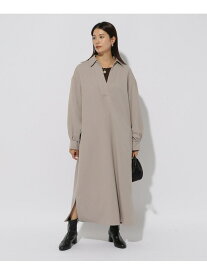 【SALE／50%OFF】TRストレッチスキッパーワンピース＜低身長サイズあり＞/147955 Elura エルーラ ワンピース・ドレス ワンピース グレー ホワイト【RBA_E】【送料無料】[Rakuten Fashion]