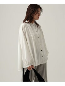 ペプラムタックブラウス/611685 Elura エルーラ トップス シャツ・ブラウス ネイビー ホワイト【送料無料】[Rakuten Fashion]