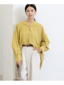 【SALE／50%OFF】アイロンいらずVネックシャツ/147972 Elura エルーラ トップス シャツ・ブラウス ホワイト ネイビー イエロー【RBA_E】[Rakuten Fashion]