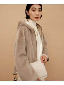 リュクスエコムートンフードブルゾン/576886 Elura エルーラ ジャケット・アウター ブルゾン・ジャンパー グレー ブラウン【送料無料】[Rakuten Fashion]