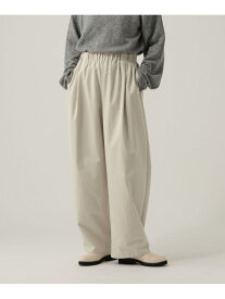 ギャザーコクーンパンツ/611689 Elura エルーラ パンツ その他のパンツ ホワイト ブラック【送料無料】[Rakuten Fashion]