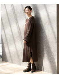【SALE／50%OFF】ロングニットワンピース/234747 Elura エルーラ ワンピース・ドレス ワンピース ブラウン ブラック【RBA_E】【送料無料】[Rakuten Fashion]