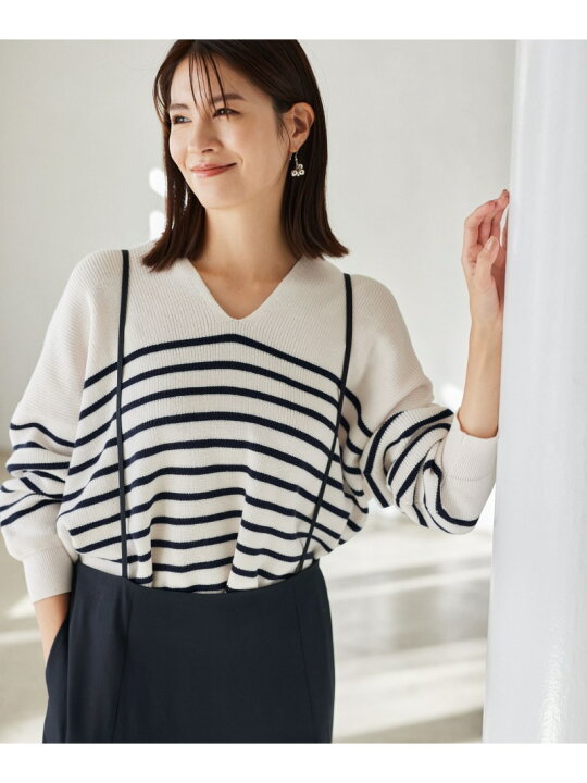 楽天市場】【SALE／40%OFF】＜2024年春ver＞抜け感Vネックニット 