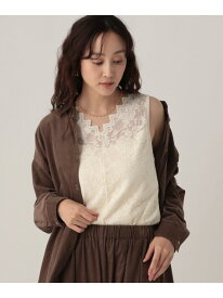 総レースタンク/611688 Elura エルーラ トップス カットソー・Tシャツ ブラック ホワイト【送料無料】[Rakuten Fashion]