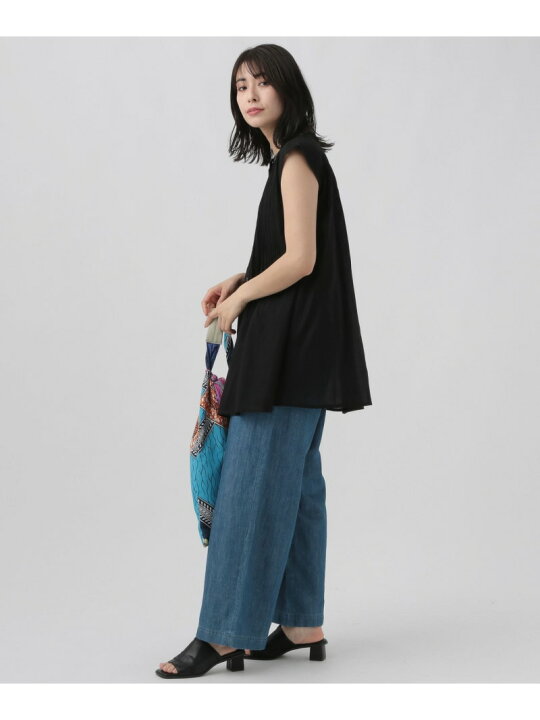 楽天市場】【SALE／30%OFF】サマーワイドデニム 大きいサイズ ゆったり