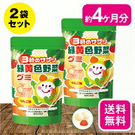 【26日1:59までポイント最大32.5倍】【2個セット 送料無料】 3時のサプリ 緑黄色野菜グミ 191g【日本製】…