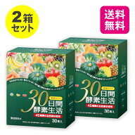 【11日1:59までポイント最大37倍】【2個セット 送料無料】 30日間酵素生活 15g×30本【日本製】 酵素 ド…