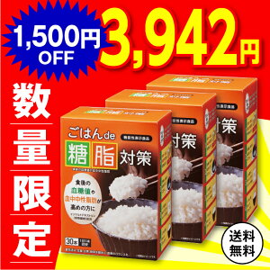 もったいないセール【単品/3個セット 送料無料】【機能性表示食品】 ごはんde糖脂対策 3.1g×30本【日本製】 食後 血糖値 中性脂肪 高め 気になる 上昇 穏やかにする イソマルトデキストリン