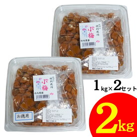 竹内農園 特別栽培 小梅干 1kg×2個 2kg 紀州産 梅干し 小梅 着色料 保存料 無添加 梅干し うめぼし ウメボシ 家庭用 お徳用 小粒 塩分 国産 日本産 すっぱい スッパイ 天日塩 和歌山県産 塩のみ 塩だけ 塩 のみ 塩 だけ 塩分濃度 18％ 塩分15以上