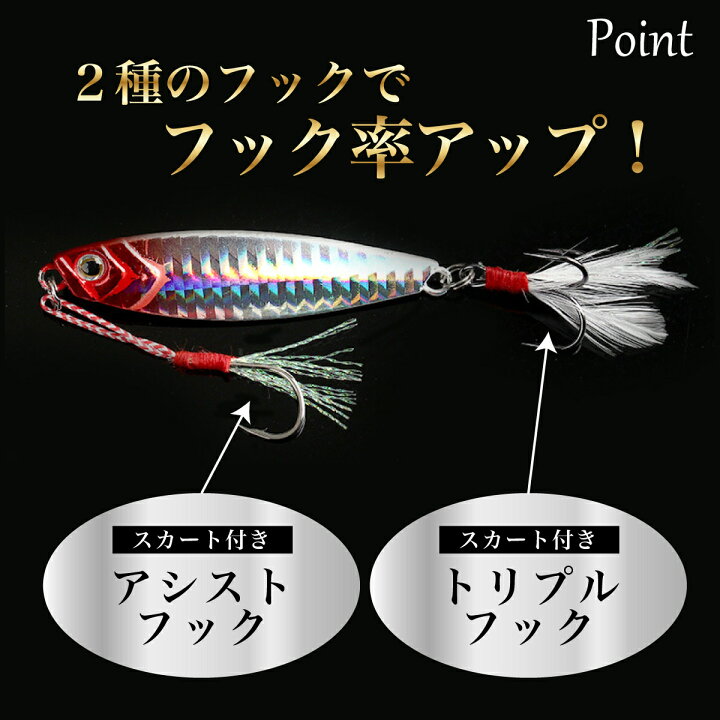 楽天市場 メタルジグ 5個セット ジグ 釣り 夜光 ルアー 釣り具 フィッシング 青物 太刀魚 ヒラメ シーバス ルアーセット ジギング Em Market 楽天市場店