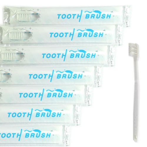 業務用 使い捨て歯ブラシ 粉付きハブラシ 半額品 今年も話題の 500本入り すぐに使える便利な歯ブラシ ホテルアメニティ 磨き粉が付着しているので 個包装