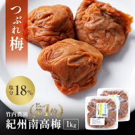 【梅と塩だけのしょっぱいつぶれ梅干】訳あり 竹内農園 つぶれ梅 1kg 紀州南高梅 つぶれ梅干し 潰れ梅 つ…