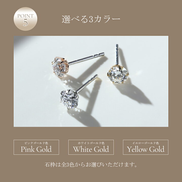 楽天市場】ラボグロウンダイヤモンド ピアス 0.5ct 鑑定書付 一粒 