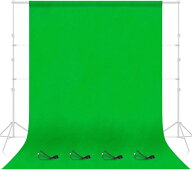 【P5倍★北米販売 TOP1】EMART 背景布 緑 布 グリーンバック 180x280cm 綿 コツトン生地 撮影 背景 スク…