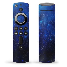 Fire TV Stick 第2世代 リモコン専用スキンシール Amazonビデオ Alexa 全面 フル 背面 正面 液晶 ステッカー ケース 保護シール 人気 012483 空　夜空　星