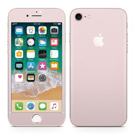 iPhone7 対応 アイフォン 全面スキンシール フル 背面 側面 正面 液晶 スマホケース ステッカー スマホカバー ケース 保護シール スマホ スマートフォン 人気 008951 シンプル　無地　ピンク