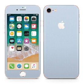 iPhone7 対応 アイフォン 全面スキンシール フル 背面 側面 正面 液晶 スマホケース ステッカー スマホカバー ケース 保護シール スマホ スマートフォン 人気 009004 シンプル　無地　青