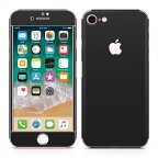 iPhone8 対応 アイフォン 全面スキンシール フル 背面 側面 正面 液晶 スマホケース ステッカー スマホカバー ケース 保護シール スマホ スマートフォン 人気 009016 シンプル　無地　黒
