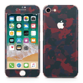 iPhone7 対応 アイフォン 全面スキンシール フル 背面 側面 正面 液晶 スマホケース ステッカー スマホカバー ケース 保護シール スマホ スマートフォン 人気 011573 迷彩　模様　カモフラ