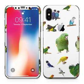 iPhoneX 対応 アイフォン テン 全面スキンシール フル 背面 側面 正面 液晶 スマホケース ステッカー スマホカバー ケース 保護シール スマホ スマートフォン 人気 003163 鳥　動物　写真