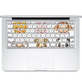 キーボード用スキンシール MacBook Air 13inch 2010 〜 2017 専用 キートップ ステッカー A1466 A1369 Apple マックブック エア ノートパソコン アクセサリー 保護 013542 動物　可愛い　子供