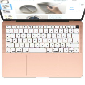 キーボード用スキンシール MacBook Air 13inch 2018 専用 キートップ ステッカー A1932 Apple マックブック エア ノートパソコン アクセサリー 保護 013347 かぼちゃ　ハロウィン　オレンジ