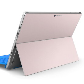 Surface Pro7 (2019) Pro6 Pro2017 pro4 用 スキンシール igsticker サーフェス ノートブック ノートパソコン カバー ケース フィルム ステッカー アクセサリー 保護 008951 シンプル　無地　ピンク