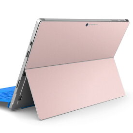 Surface Pro7 (2019) Pro6 Pro2017 pro4 用 スキンシール igsticker サーフェス ノートブック ノートパソコン カバー ケース フィルム ステッカー アクセサリー 保護 008987 シンプル　無地　ピンク