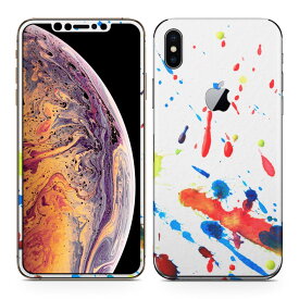 igsticker iPhone Xs Max iphonexsmax 対応 apple アップル アイフォン アイフォーン 全面スキンシール フル 背面 側面 正面 液晶 スマホケース ステッカー スマホカバー ケース 保護シール スマホ スマートフォン 人気 006948 インク　カラフル