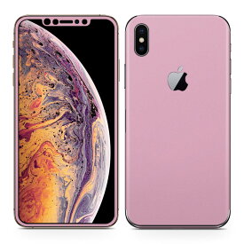 igsticker iPhone Xs Max iphonexsmax 対応 apple アップル アイフォン アイフォーン 全面スキンシール フル 背面 側面 正面 液晶 スマホケース ステッカー スマホカバー ケース 保護シール スマホ スマートフォン 人気 008998 シンプル　無地　ピンク