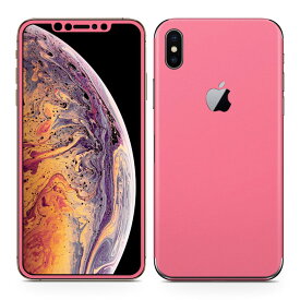 igsticker iPhone Xs Max iphonexsmax 対応 apple アップル アイフォン アイフォーン 全面スキンシール フル 背面 側面 正面 液晶 スマホケース ステッカー スマホカバー ケース 保護シール スマホ スマートフォン 人気 012232 ピンク　単色　シンプル