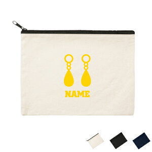 ジュエリーショップ1 名入れフラットポーチLサイズ ポーチ マルチケース マルチポーチ 小物入れ 収納 おもちゃバッグ クラッチバッグ 推し活 名入れ 名入れグッズ メンズ レディース オリジ