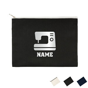 ソーイングスタッフ 名入れフラットポーチLサイズ ポーチ マルチケース マルチポーチ 小物入れ 収納 おもちゃバッグ クラッチバッグ 推し活 名入れ 名入れグッズ メンズ レディース オリジ