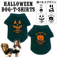 名入れドッグTシャツ HAPPY HALLOWEEN ハッピーハロウィン オレンジ ドッグウエア 犬服 コスプレ 仮装 変…