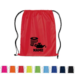 部品 オイルフィルター 名入れランドリーバッグ リュックサック ポリエステルバッグ 部活 スポーツ プール 着替え入れ アウトドア 遠征 合宿 旅行 キャンプ 卒団記念品 乗り物 車 カス