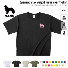 キャバリア 犬種別ドッグシルエット 名入れオーバーサイズTシャツ ビッグシルエット ゆったり イージーフィット ワイドフィット サイジング