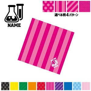 「科学部」名入れマルチクロス メガネ拭き 液晶拭き スマホ拭き PC OA ミニタペストリー 敷き物【SPMC】 理科 実験