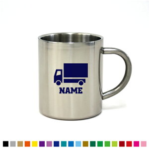 宅配業者1 職業系名入れステンレスマグカップ(小) 真空二重構造 サーモ サーモマグ サーモステンレス 保冷性 保温性 断熱 コーヒーカップ【cb】名入れ マグカップ ステンレス カップ コッ