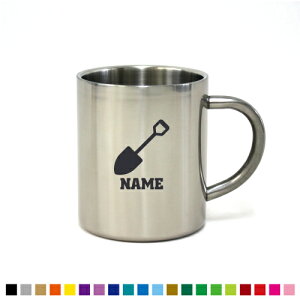 鳶職2 職業系名入れステンレスマグカップ(小) 真空二重構造 サーモ サーモマグ サーモステンレス 保冷性 保温性 断熱 コーヒーカップ【cb】名入れ マグカップ ステンレス 職人 工事 と