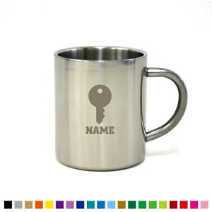 防犯業界2 職業系名入れステンレスマグカップ(小) 真空二重構造 サーモ サーモマグ サーモステンレス 保冷性 保温性 断熱 コーヒーカップ【cb】名入れ マグカップ ステンレス 安全 防犯