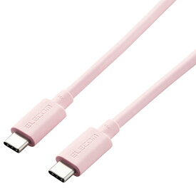 【ポイント5倍 お買い物マラソン限定 5/27(月)01:59まで！】エレコム USB4ケーブル(認証品、USB Type-C(TM) to USB Type-C(TM)) 0.8m ピンク USB4-APCC5P08PN