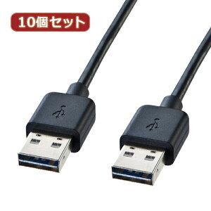 10�Z�b�g �T�����T�v���C ���ʑ}����USB�P�[�u��(A-A�^�C�v) KU-RAA1 KU-RAA1X10