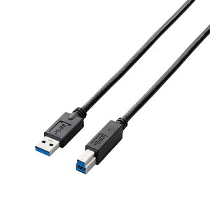 �y5�Z�b�g�z�G���R�� A to B�P�[�u��/1.0m/RoHS/�ȈՃp�b�P�[�W/�u���b�N USB3-AB10BK/RSX5