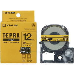 KING JIM �L���O�W�� �e�v��PRO�e�[�v �}�b�g���x�� 12mm ��/������ KJ-SB12Y